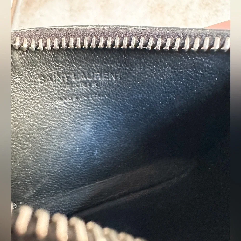 Saint Laurent Leather Card Holder